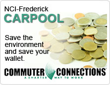 NCI at Frederick Carpool. Save the environment and save your wallet. 