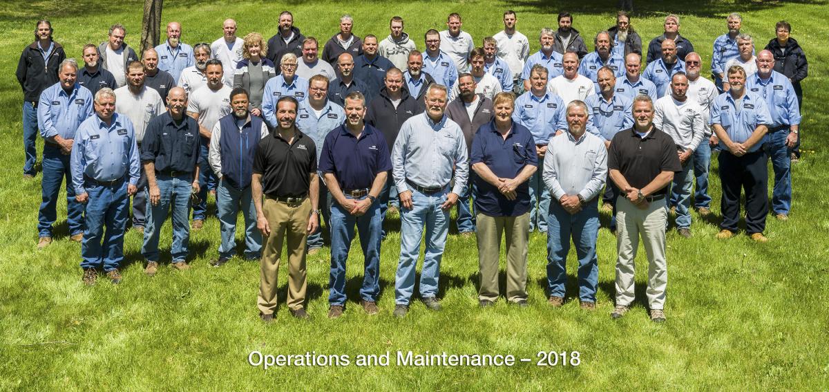 Group photo of the Operations and Maintenance staff