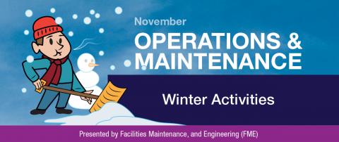 Operations and Maintenance Winter Activities Newsletter Banner