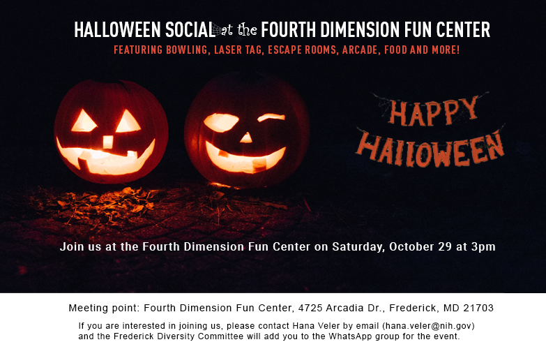 Halloween Social Event w/two Smiley Pumpkins