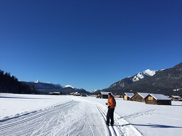 Byrd’s travels outside the lab have taken him worldwide, including cross-country skiing near Garmisch-Partenkirchen in the Bavarian Alps.