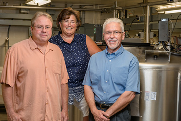 Project participants from the Applied and Developmental Research Directorate (from left): Michael Baseler, Donna Pike, and David Toke. Not pictured: Brad Foltz. 