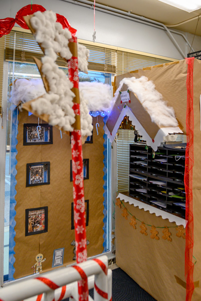 The gingerbread village’s post office