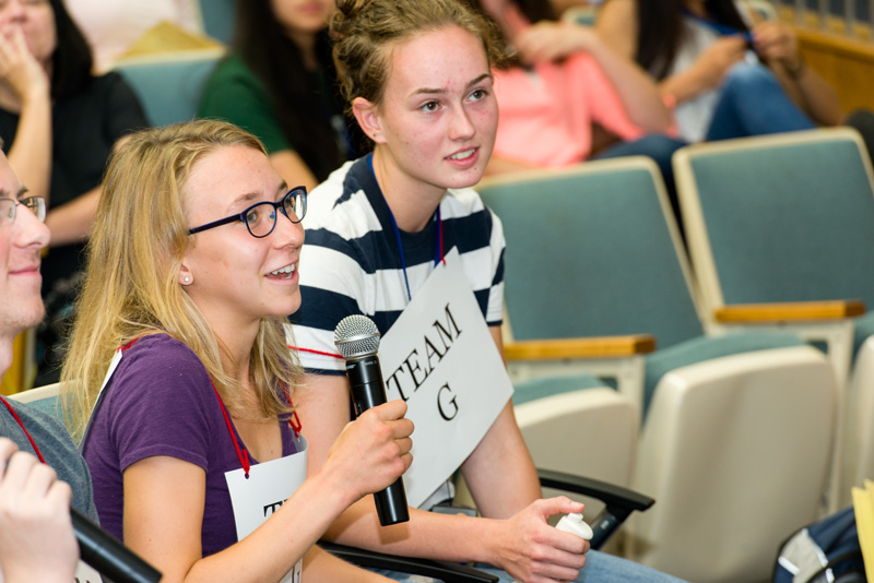 Student interns from various high schools and colleges competed in the Scientific Library’s Ninth Annual Student Science Jeopardy Tournament on July 24.