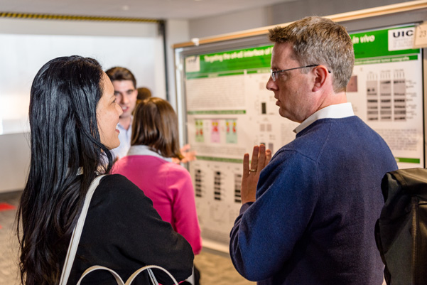 The poster sessions on the first two days gave attendees a chance to learn more about each other’s research.