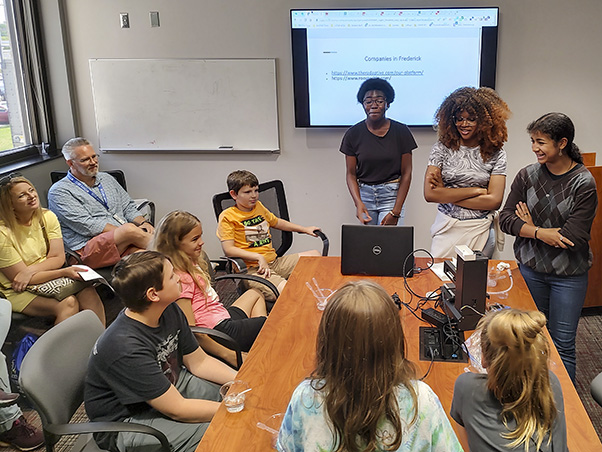 The 3D printing program, led by a trio of interns, sparked several lively conversations about equity in medicine and the practice of 3D printing biological materials.