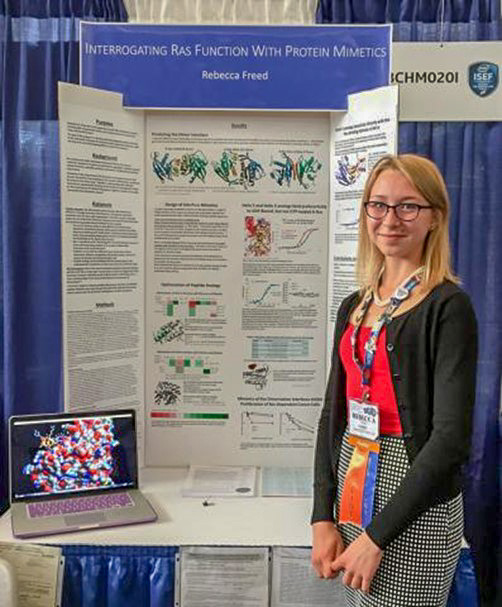 Tasha Freed represents Frederick County at the International Science and Engineering Fair in 2015.