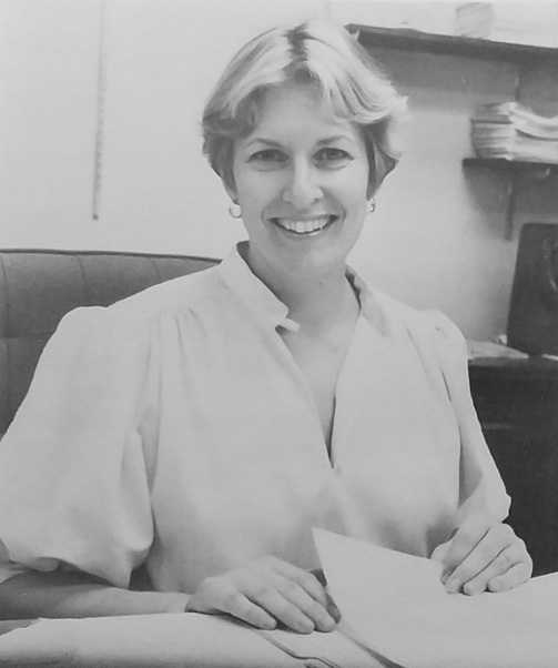 Dr. Margaret Kripke after becoming head of the Cancer Biology Program in 1980. Photo likely taken in 1982. (1982 annual report)