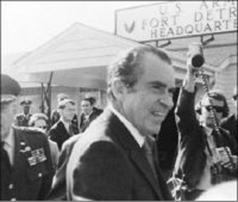 President Nixon at Ft. Detrick, MD.