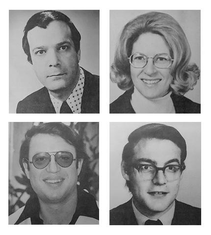 Photos of Drs. Michael Hanna, Margaret Kripke, Isaiah Fidler, and James Ihle