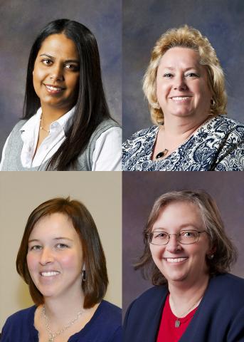 Four women's portraits