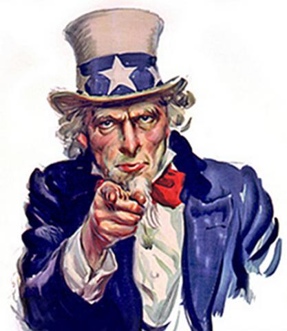 Uncle Sam pointing his finger.