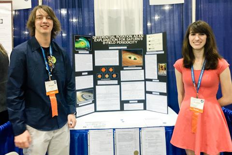 Students with poster.