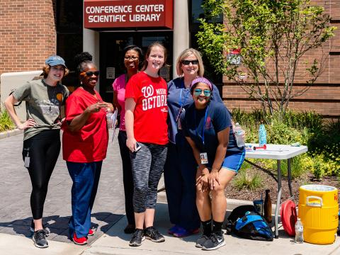 OHS staff at the July Take a Hike event