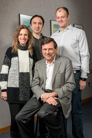 Group photo of four scientists