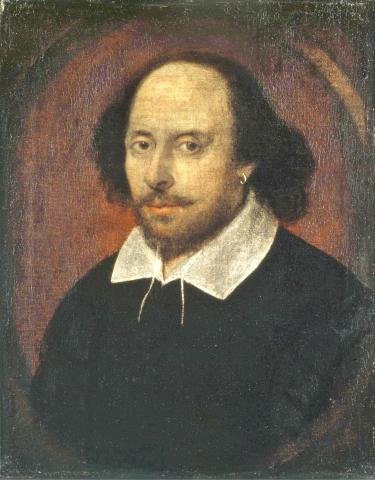Oil painting of William Shakespeare.