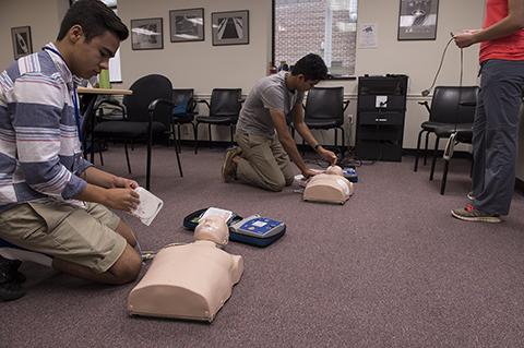 WHK Intern Robert Byers at first aid training
