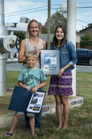 Kim and Caden Dunham with Nathalie Walker