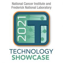 Image of the Technology Showcase graphic: a blue "T" in a green background, adjacent to text announcing the title of the event
