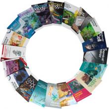 a picture of journal covers fanned out in a circle