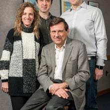 Group photo of four scientists