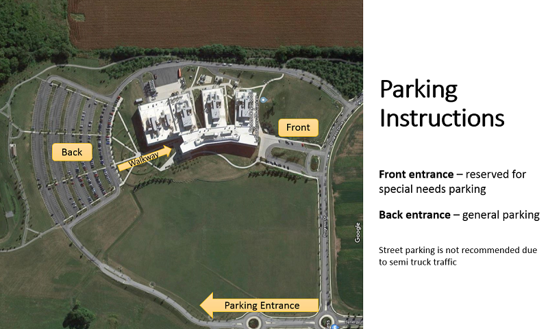ATRF Parking Instructions Image