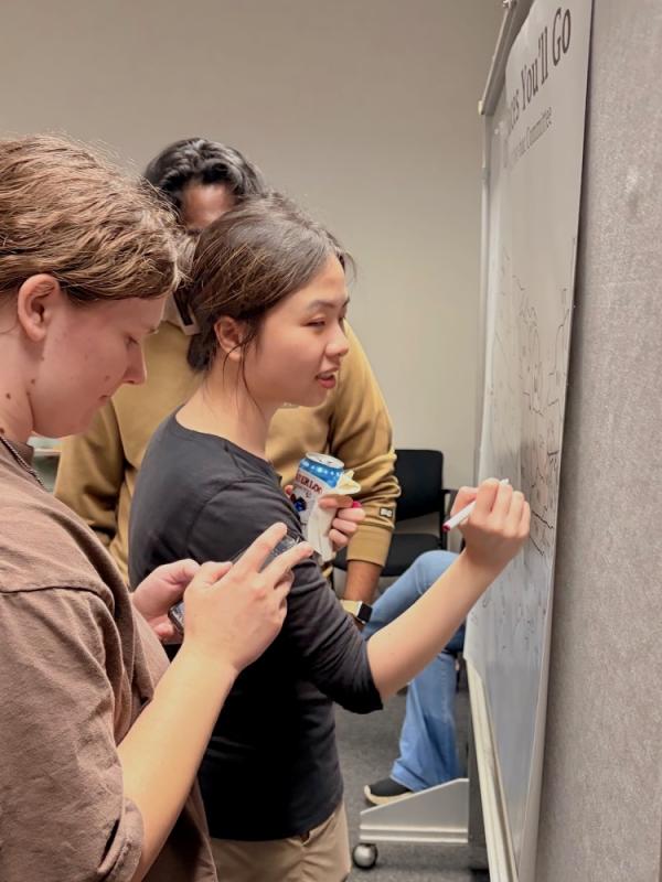 More fellows add their dots to the map. (Image credit: Karolina Wilk)