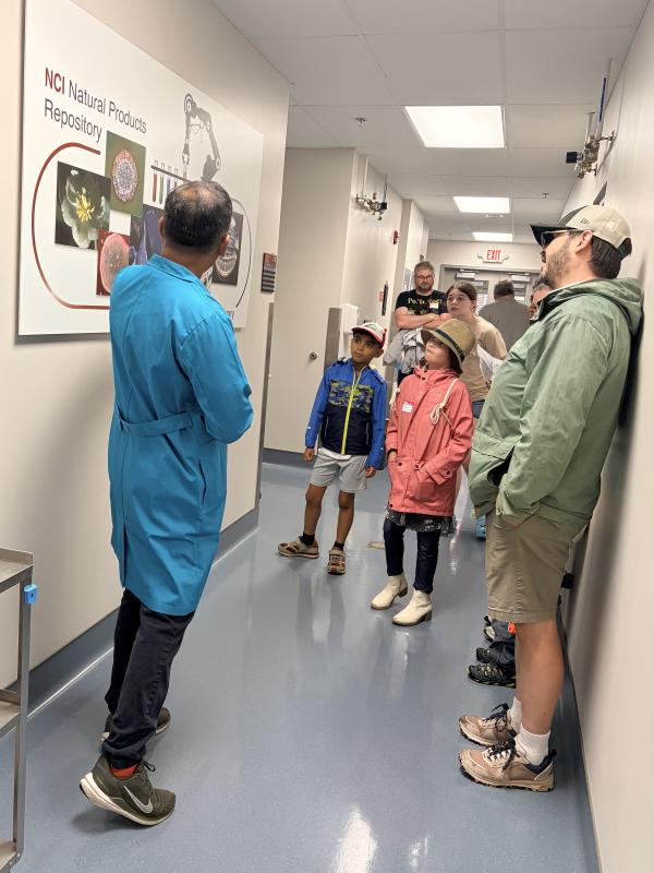 Onlookers enjoy a tour of the NCI Natural Products Repository. Image credit: Karolina Wilk