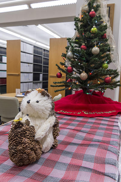 Another library scene from the 2019 Holiday Decorating Contest. (Photo from the SPGM archive.)