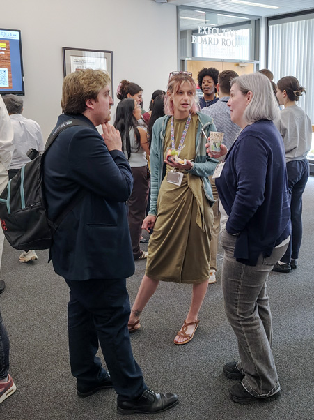 Even by the midafternoon break, the symposium was going strong. (Photo by Samuel Lopez.)